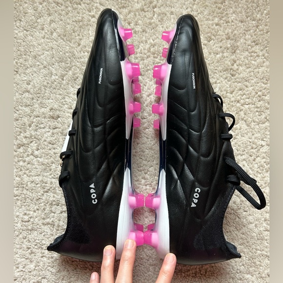 Limited Edition Adidas Copa Pure. 2 FG Leather Soccer Cleats Black/Pink Size10